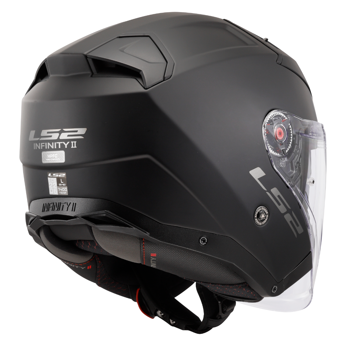 LS2 OF603 INFINITY II SOLID MATT BLACK-06 3XL
