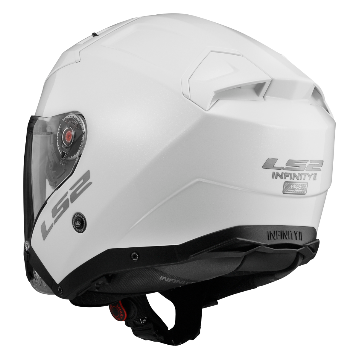 LS2 OF603 INFINITY II SOLID GLOSS WHITE-06 3XL