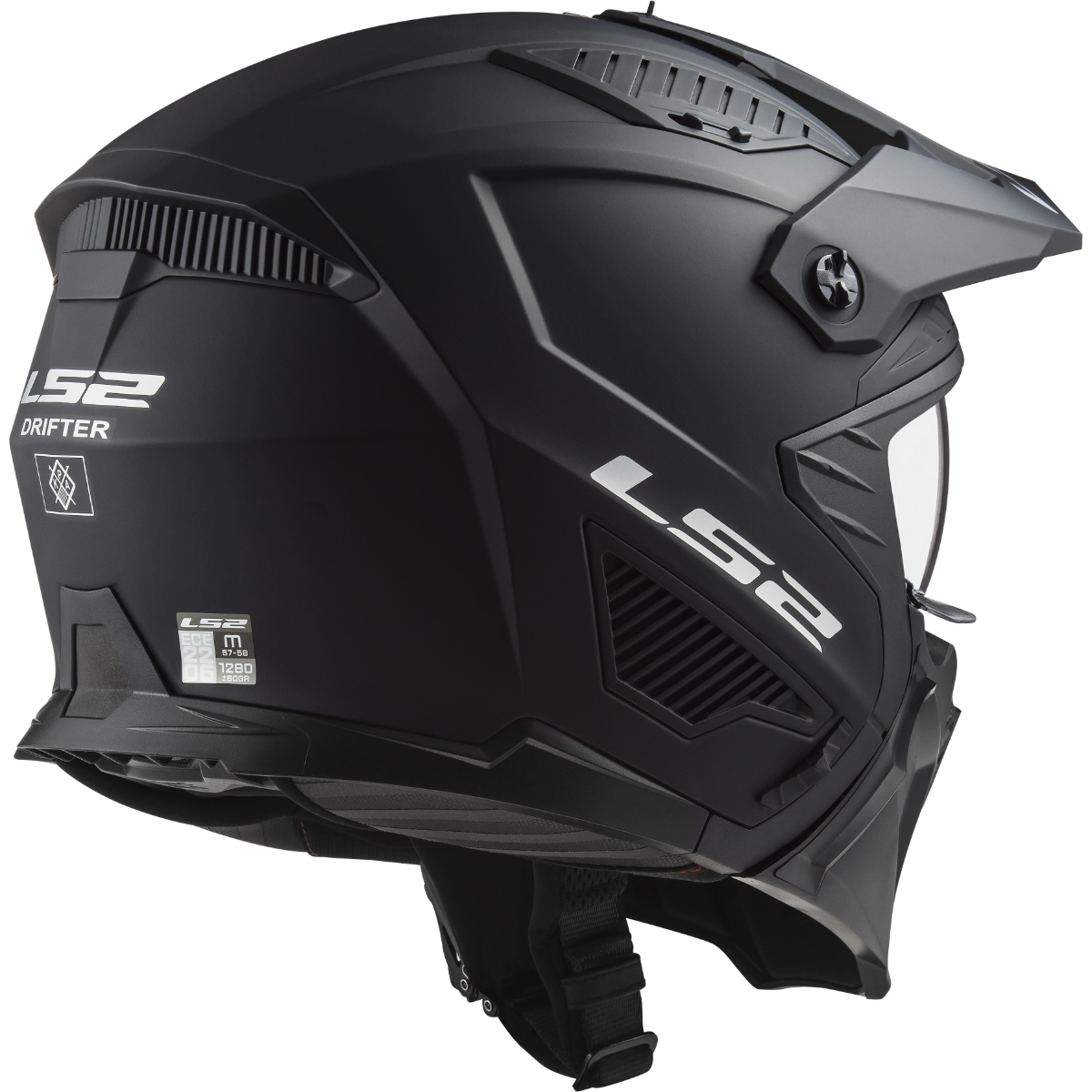 LS2 OF606 DRIFTER SOLID MATT BLACK-06