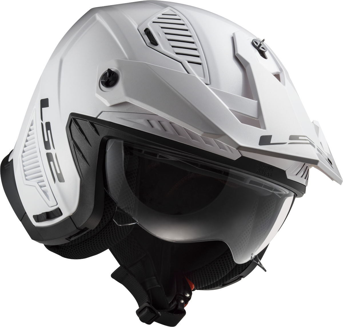 LS2 OF606 DRIFTER SOLID WHITE-06 XS