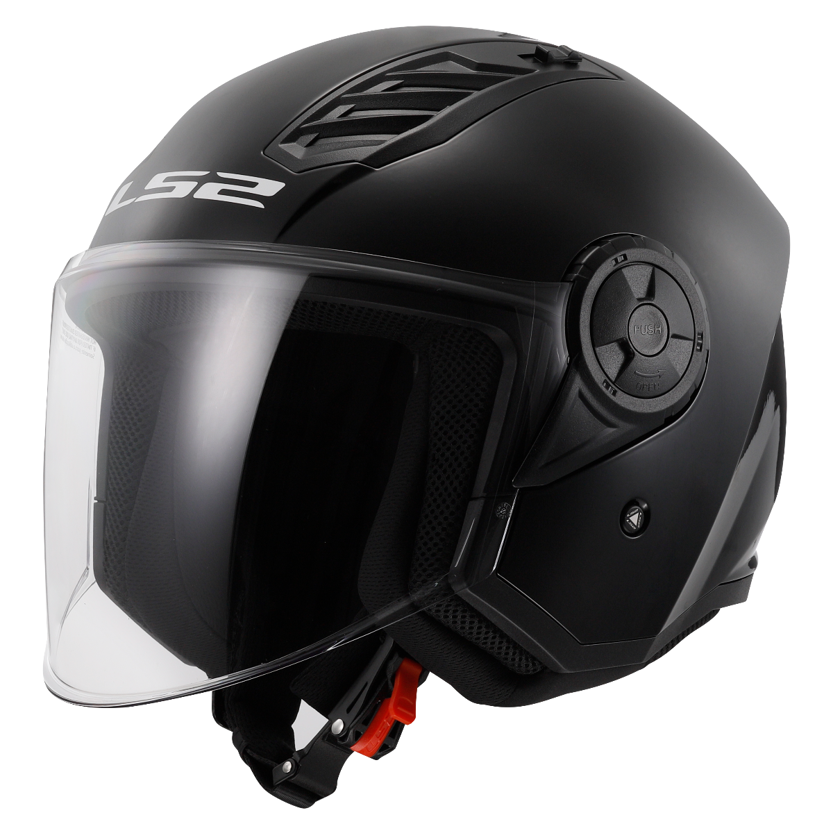 LS2 OF616 AIRFLOW II SOLID GLOSS BLACK-06