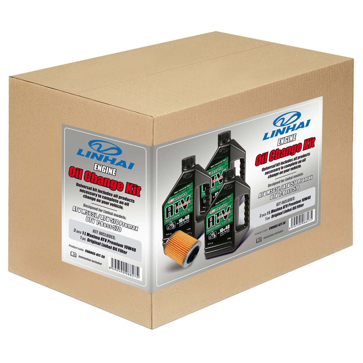 Oil change kit - LINHAI M565L, M570L, Promax 570/650, T-Boss 570, LANDFORCE 650