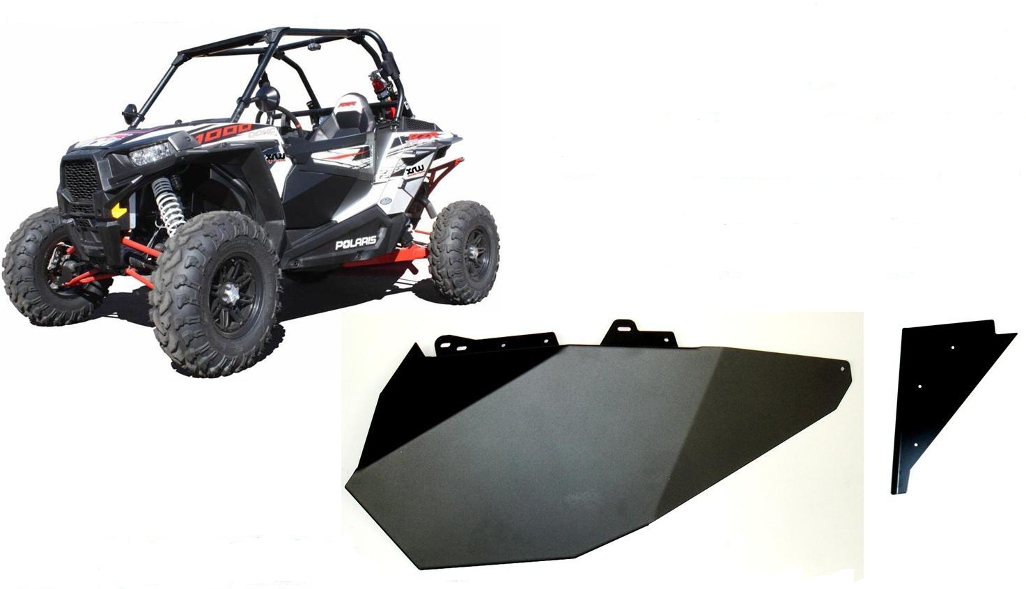 XRW PANEL DOOR BLACK - POLARIS RZR 1000 XP