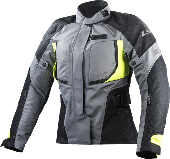 LS2 PHASE LADY JACKET GREY BLACK YELLOW