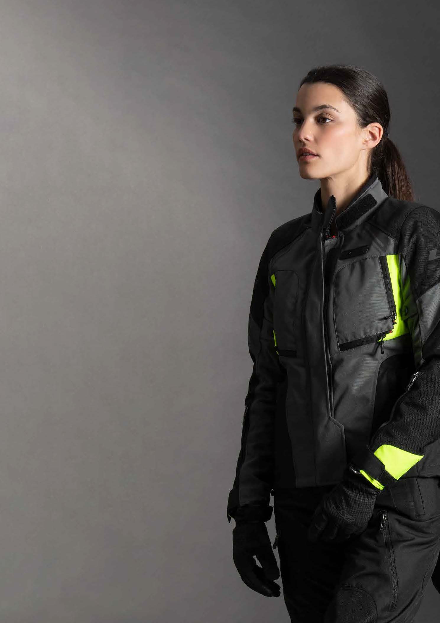 LS2 PHASE LADY JACKET GREY BLACK YELLOW