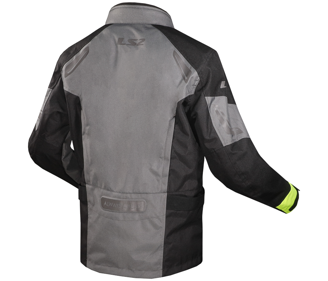 LS2 PHASE MAN JACKET GREY BLACK YELLOW