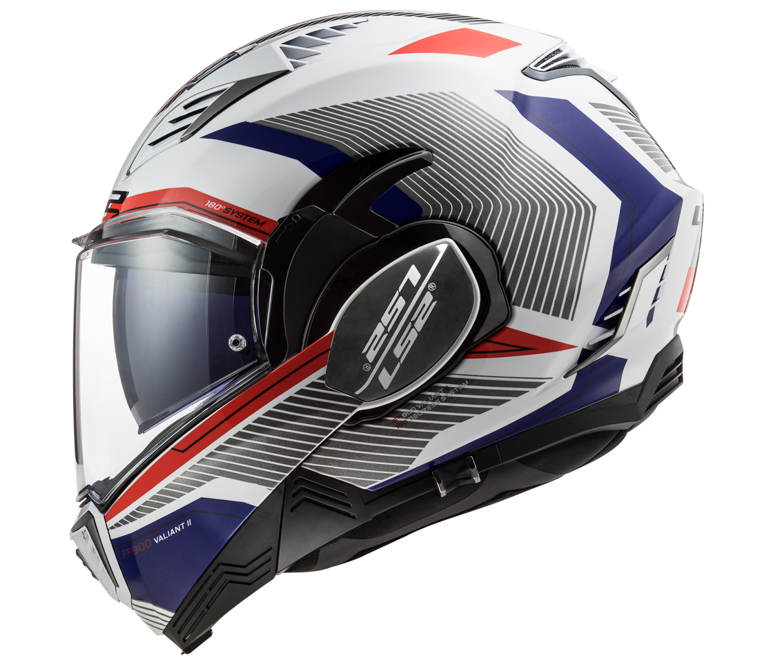 LS2 FF900 VALIANT II REVO WHITE RED BLUE