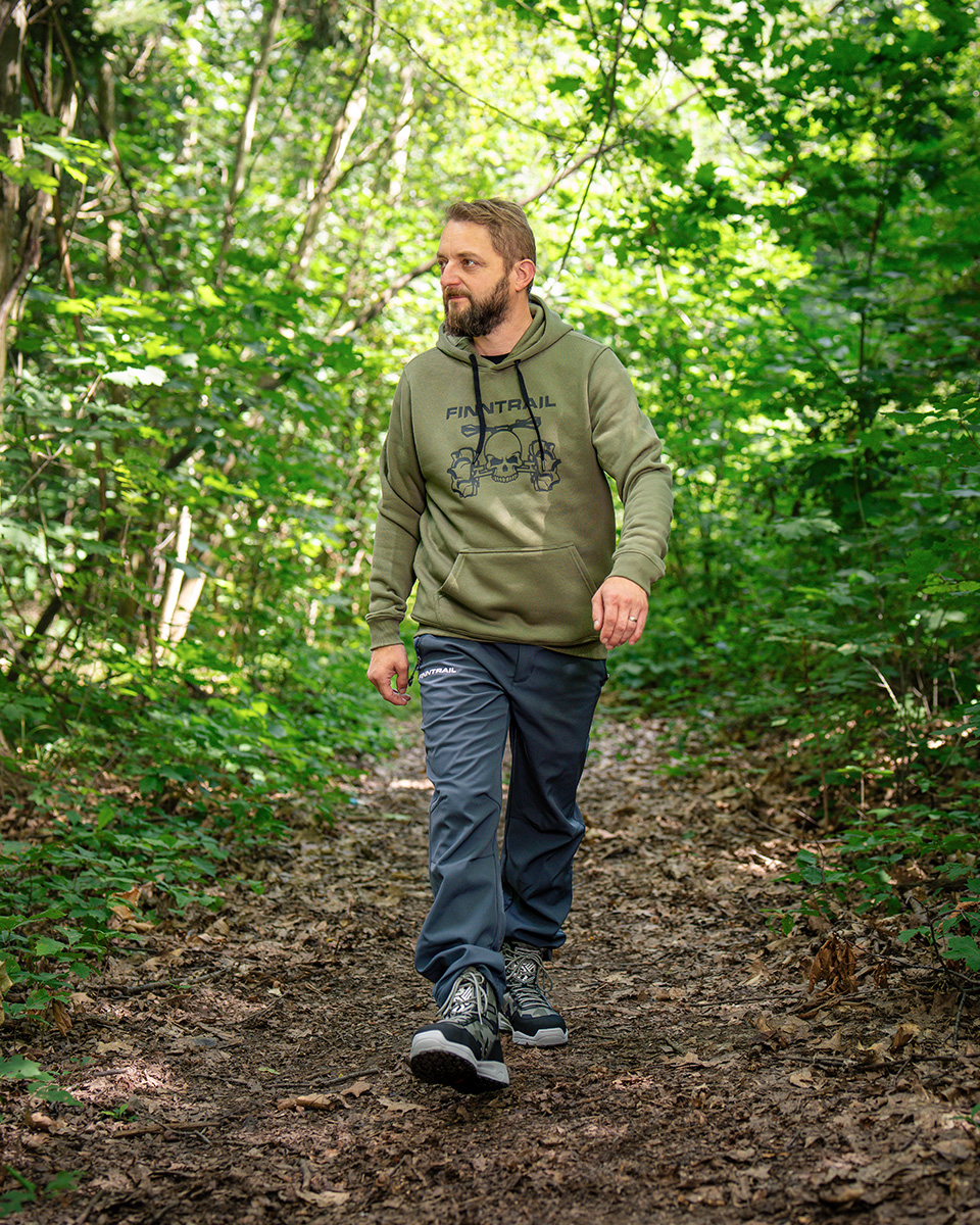 Finntrail Hoody ATV skull Khaki