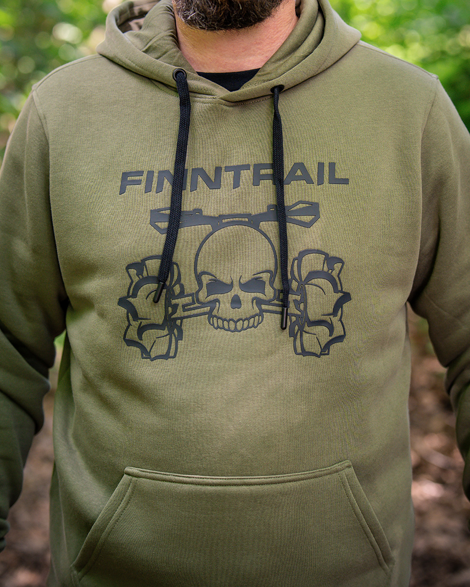 Finntrail Hoody ATV skull Khaki