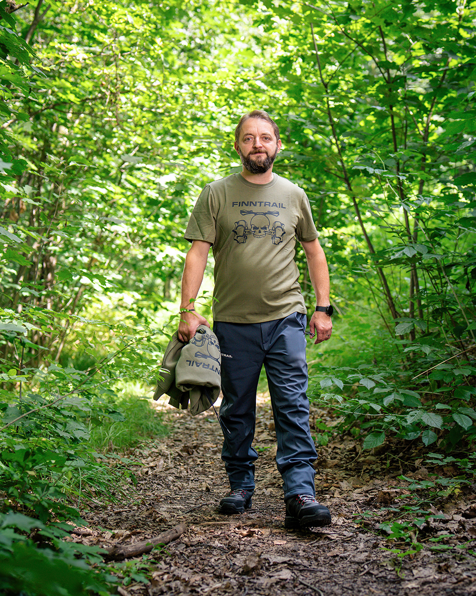 Finntrail T-shirt ATV skull Khaki