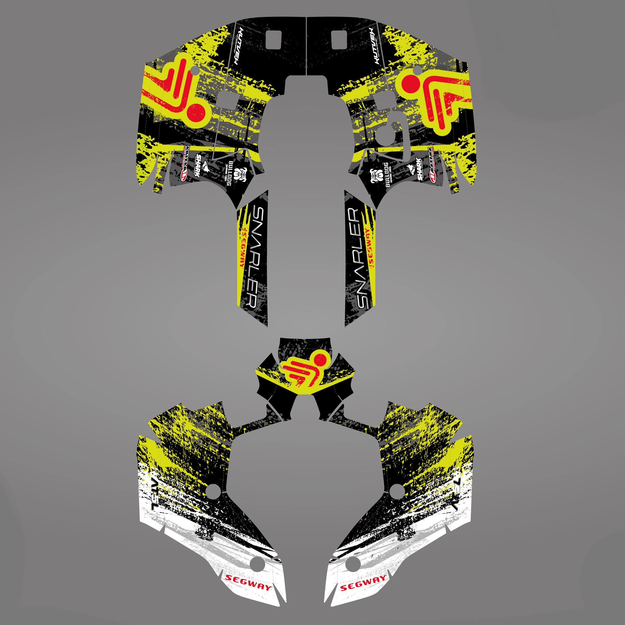 GRAPHIC STICKER KIT for Segway AT5-L green