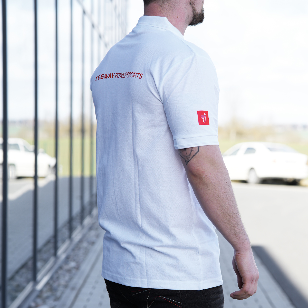 SEGWAY POWERSPORTS White Men Polo T-shirt