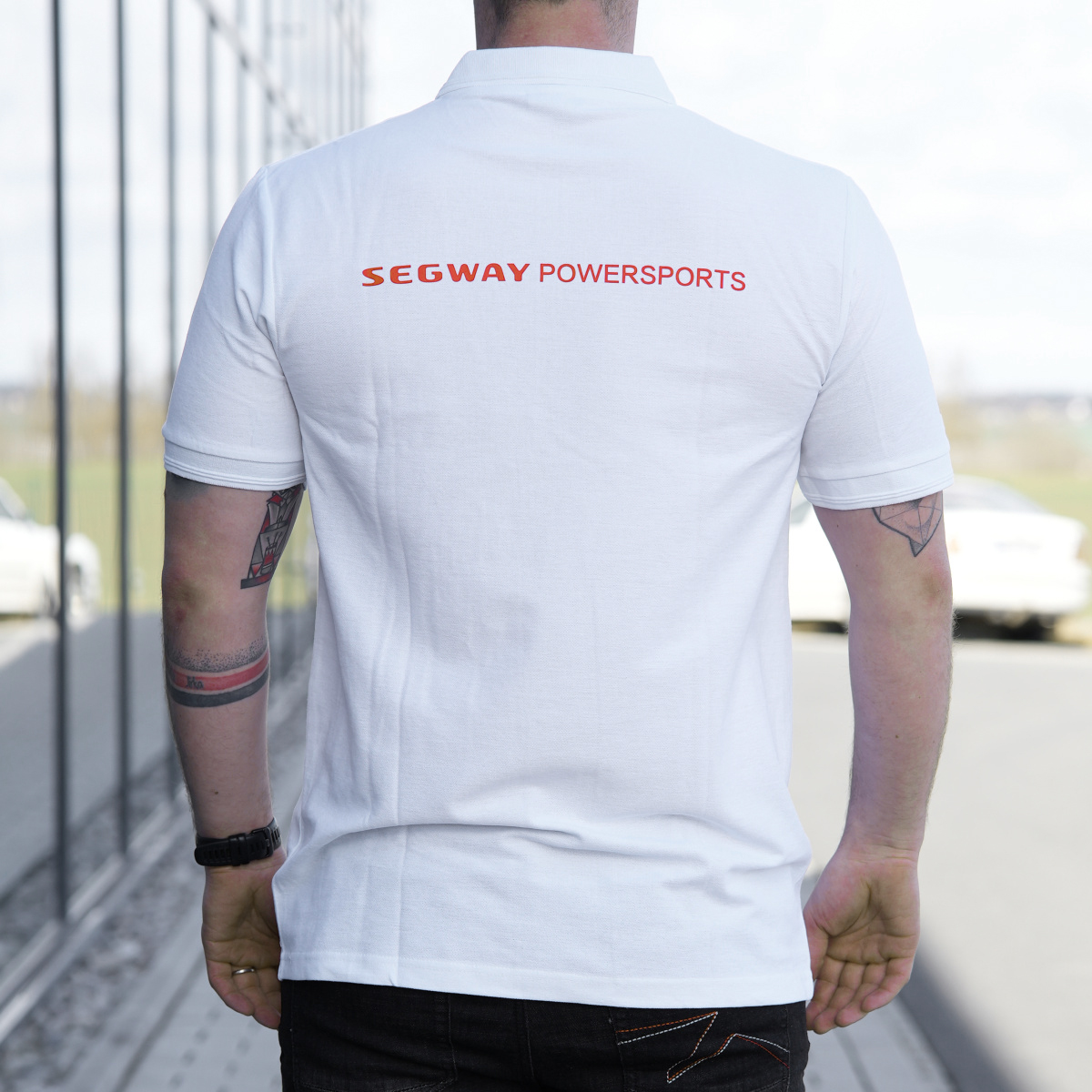SEGWAY POWERSPORTS White Men Polo T-shirt
