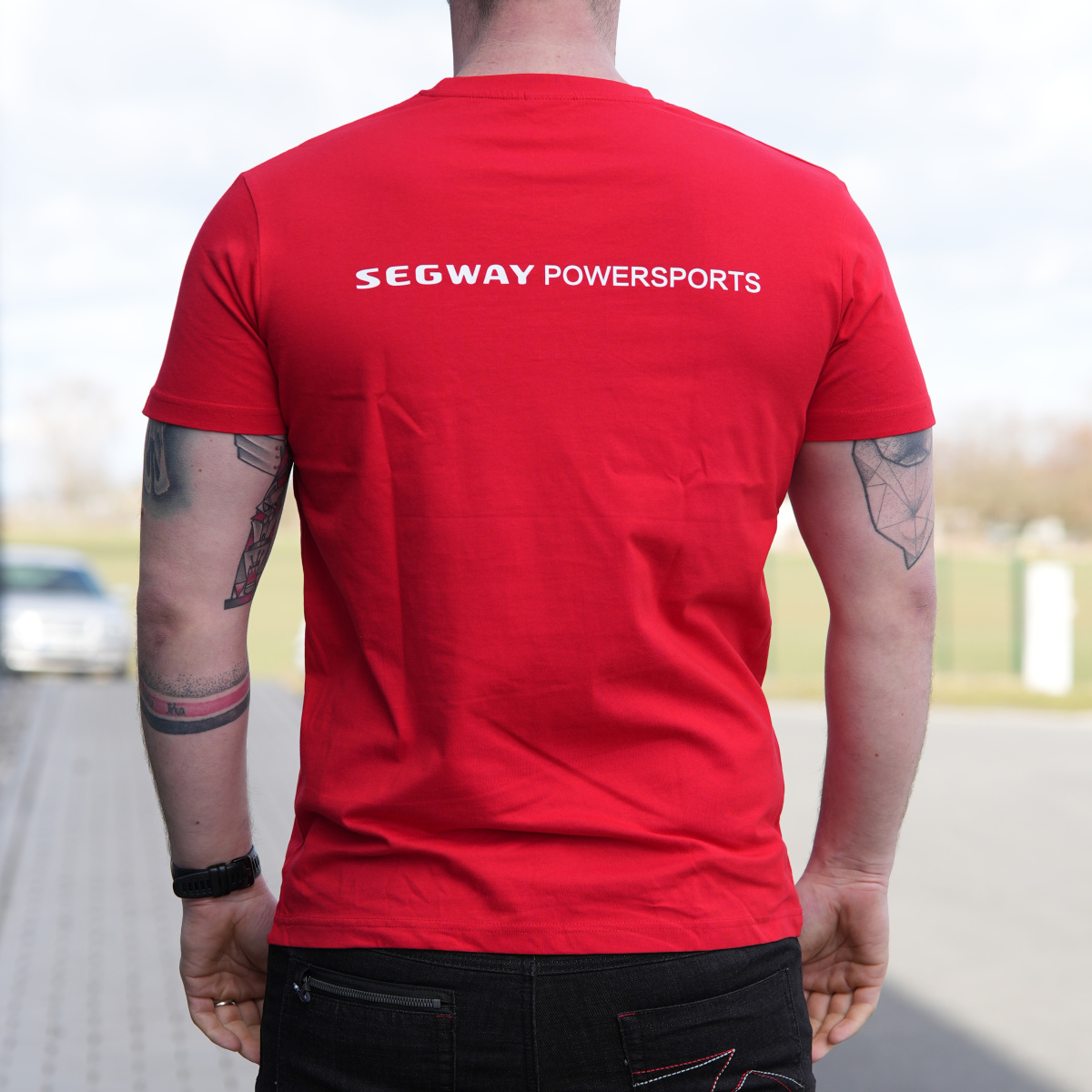 SEGWAY POWERSPORTS Red Men T-shirt M