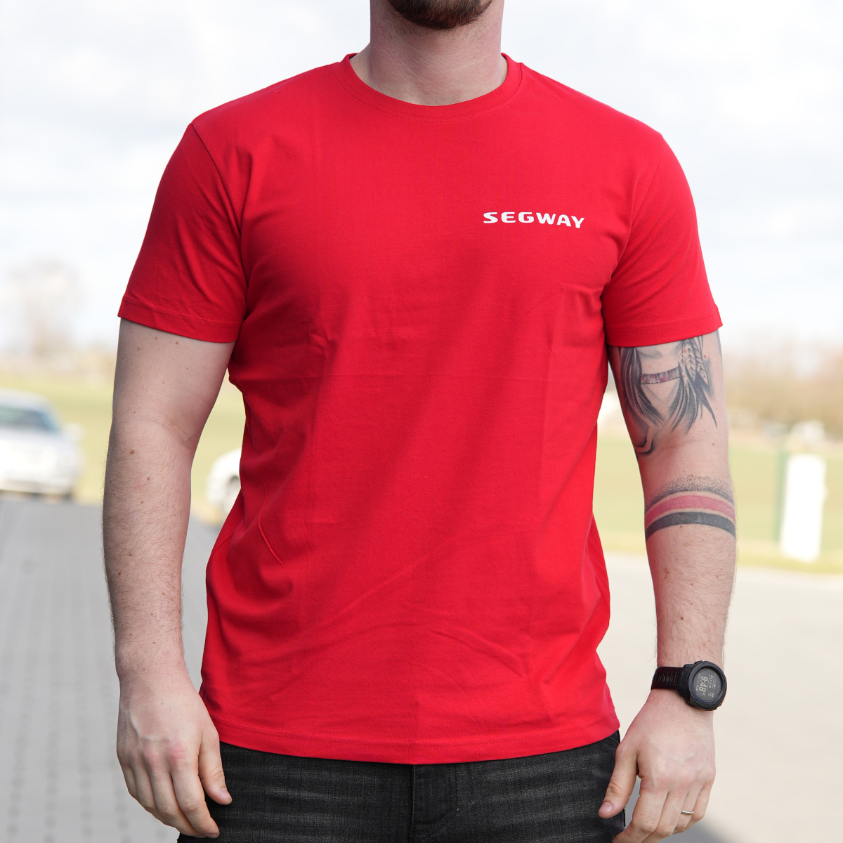 SEGWAY POWERSPORTS Red Men T-shirt M