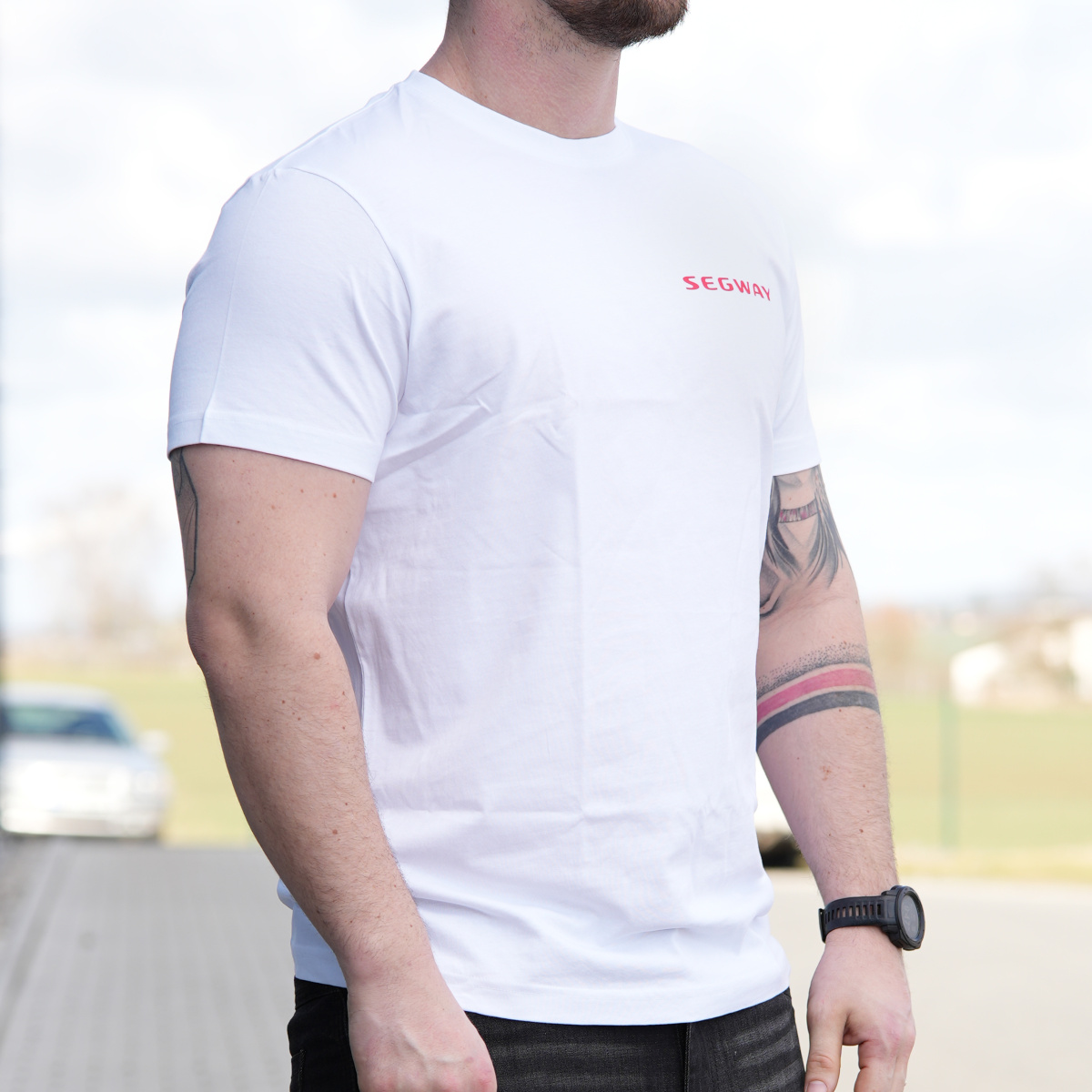 SEGWAY POWERSPORTS White Men T-shirt M