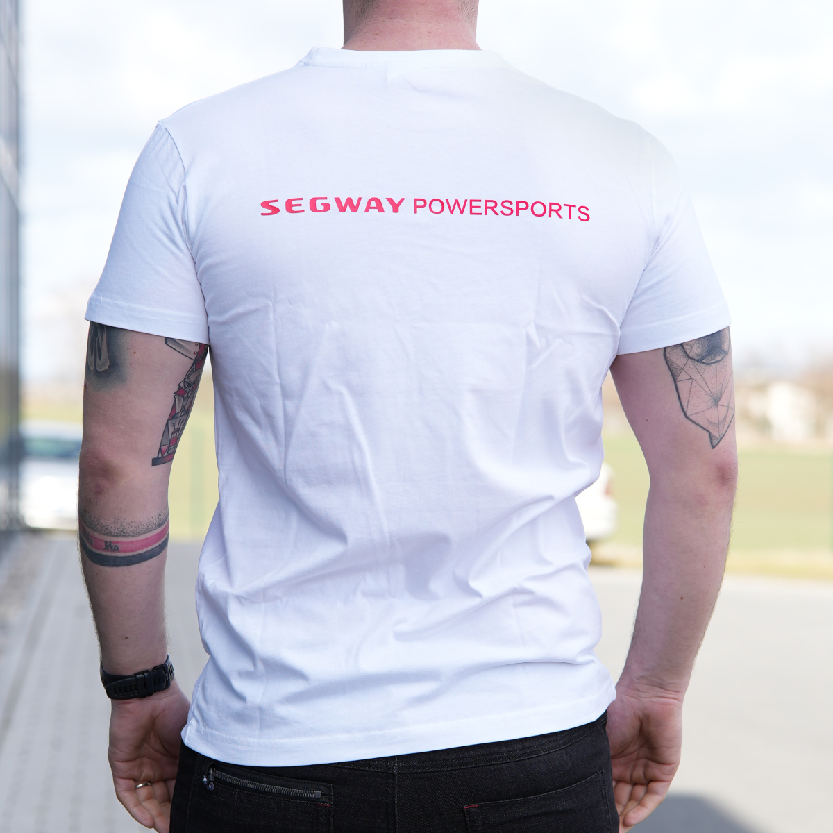 SEGWAY POWERSPORTS White Men T-shirt M