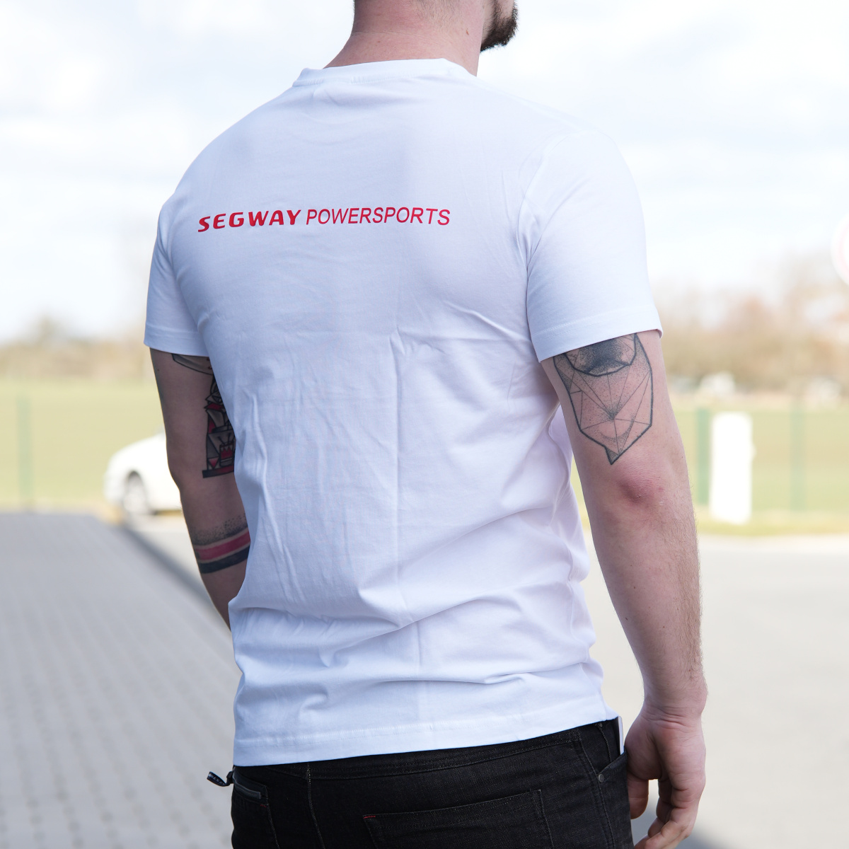 SEGWAY POWERSPORTS White Men T-shirt M