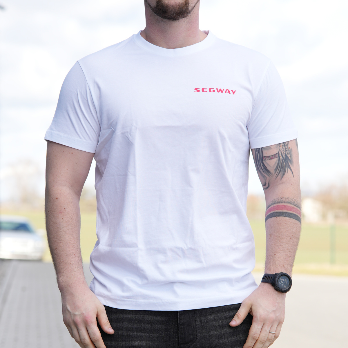 SEGWAY POWERSPORTS White Men T-shirt M