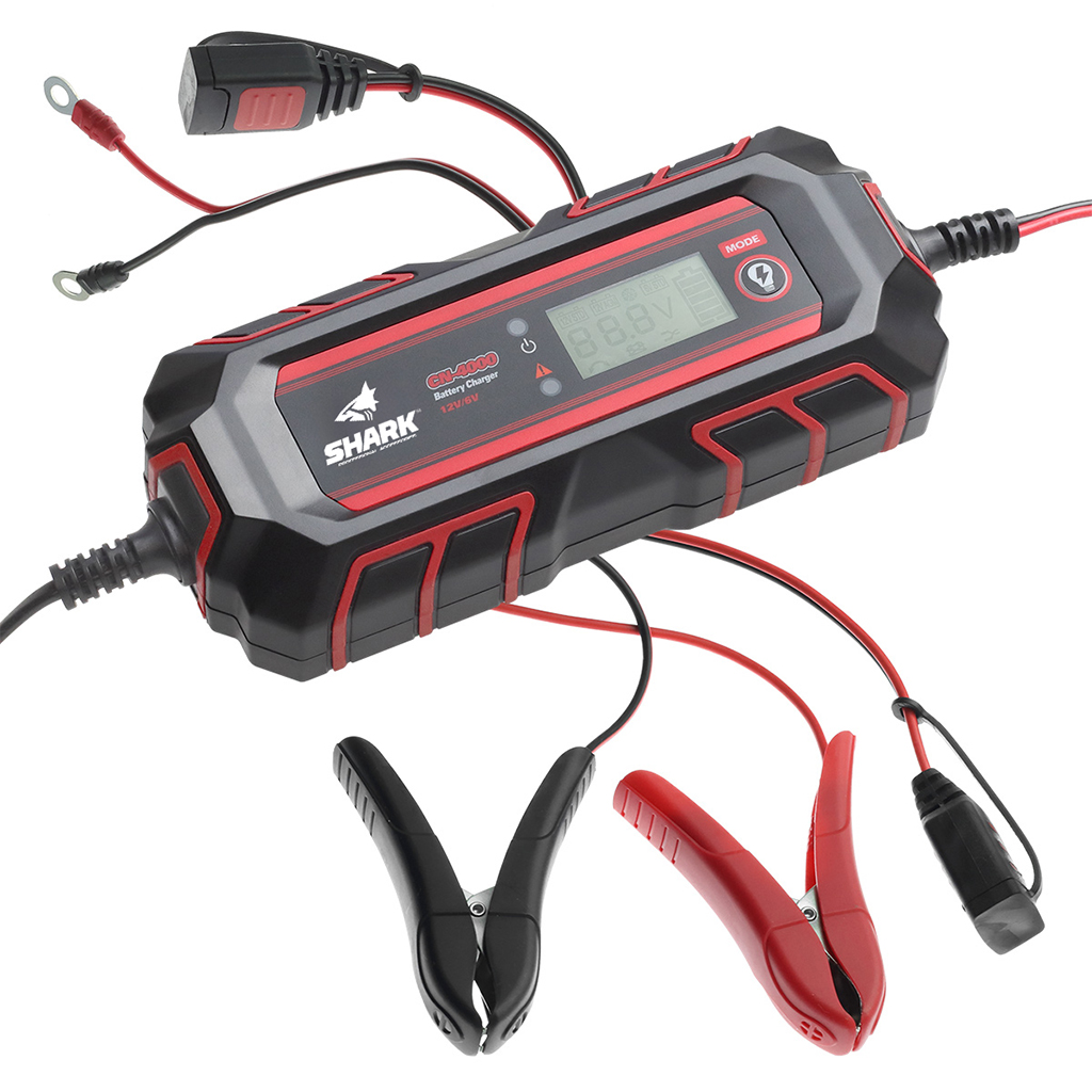 SHARK Battery Charger CN-4000, 6/12V, IP54, 4A DC