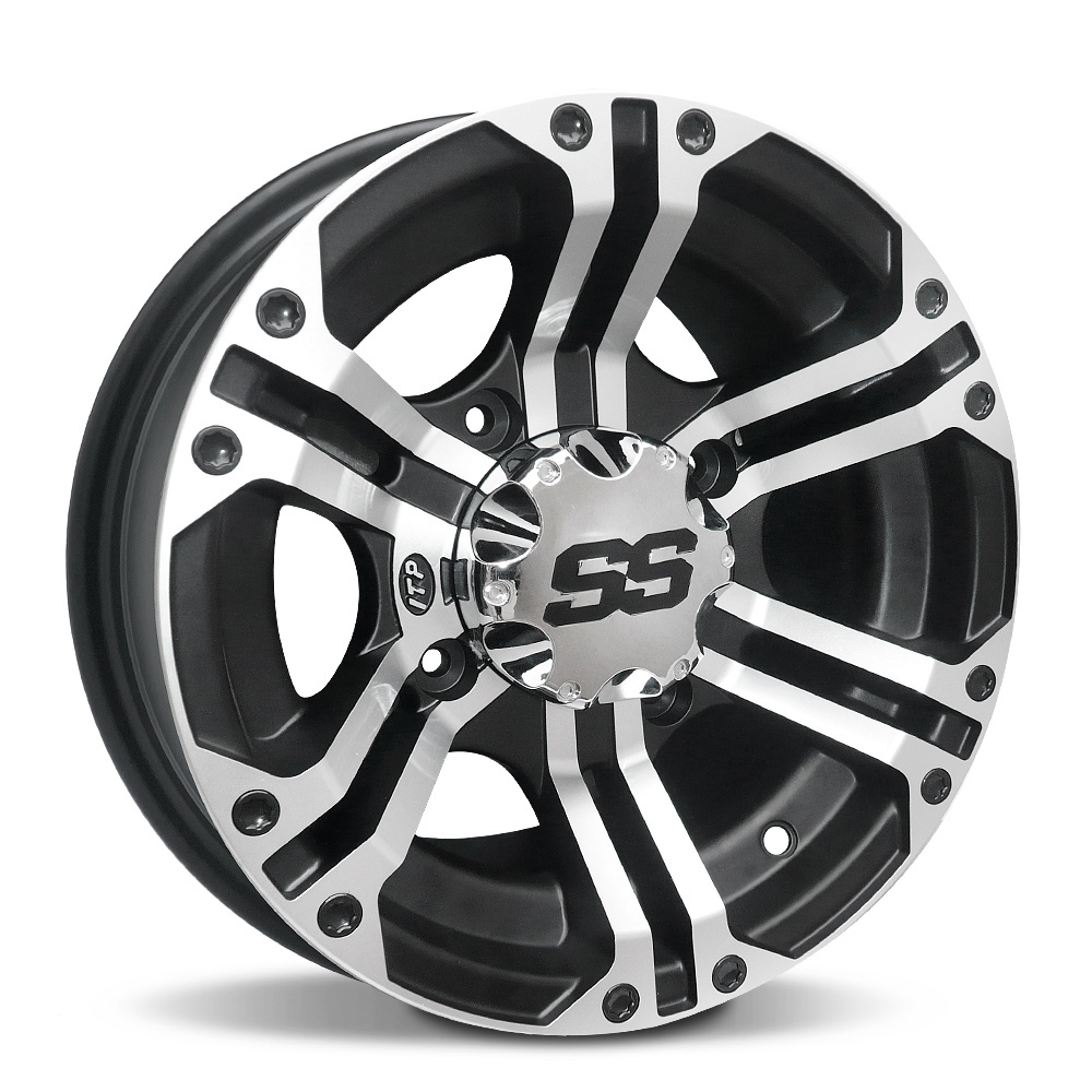 ITP SS212, 12x7 (5+2) Machined w/Black 4/110