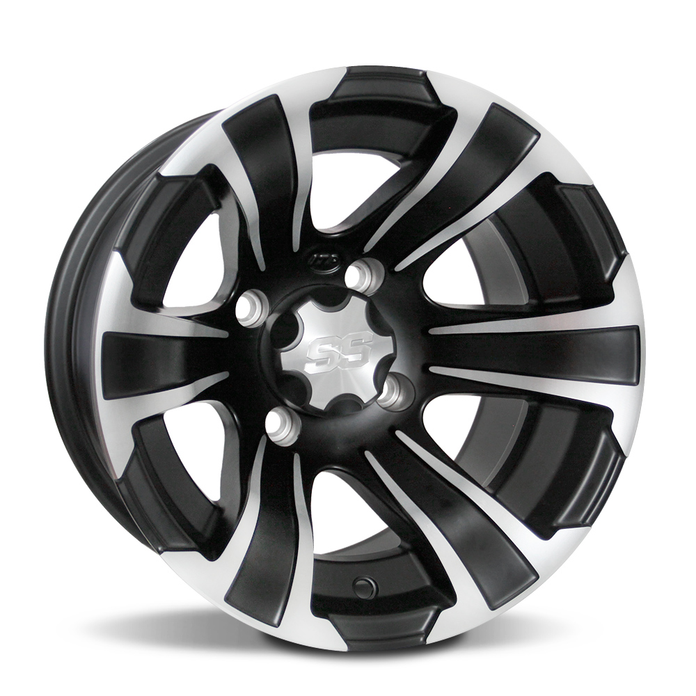 ITP SS312, 12x7 (5+2) Matte Black w/ Machined 4/110