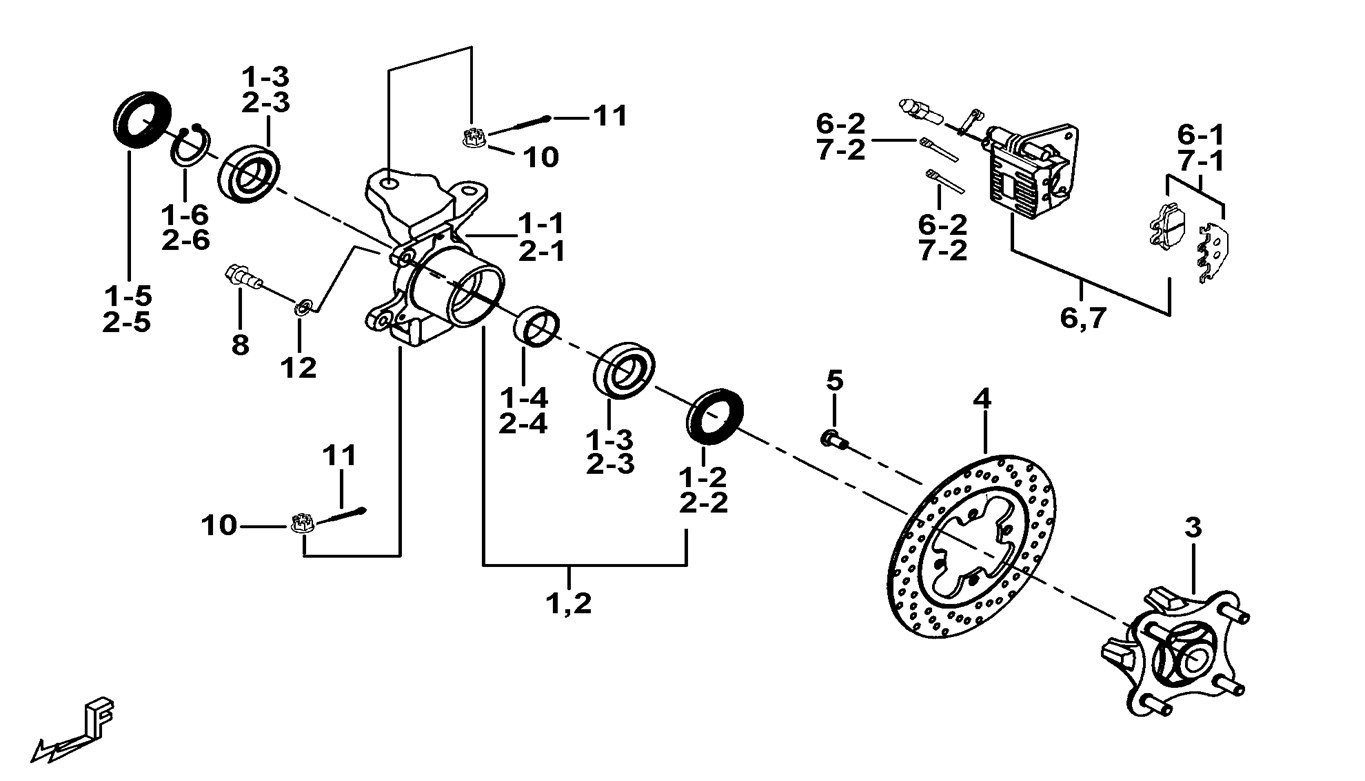 STEERING KNUCKLE ATV Anex