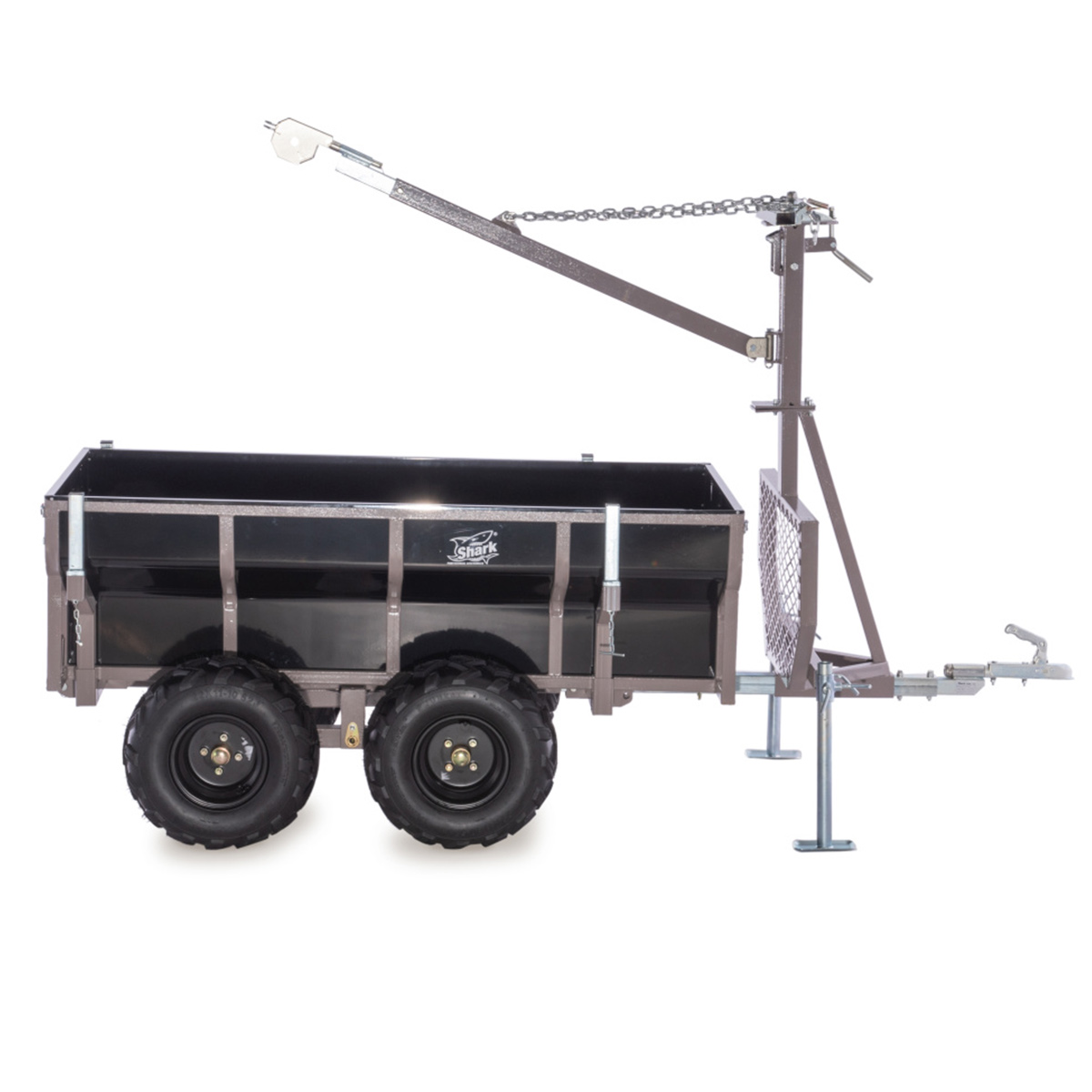 SHARK WOOD 1500, vozík za čtyřkolku, černý