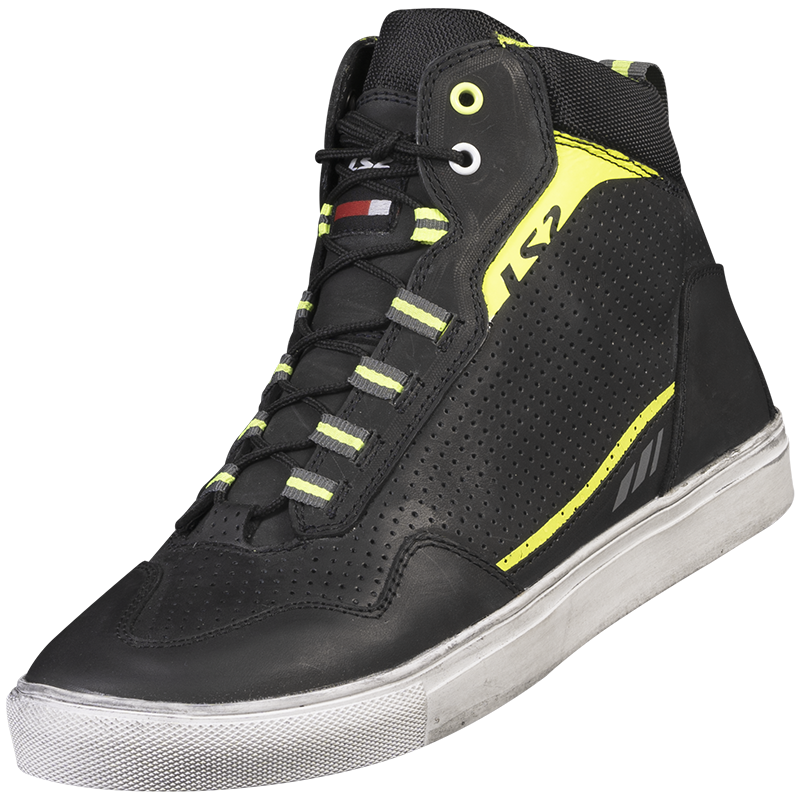 LS2 ZOE MAN BOOTS BLACK H-V YELLOW